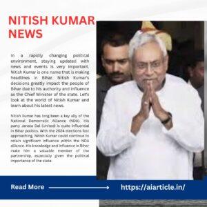 Nitish Kumar News
